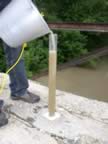 Water sampling after a summer rain storm (27kb)